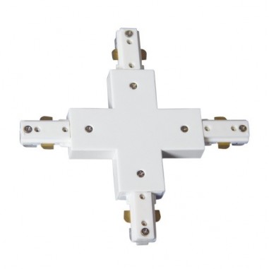 Conector en X Blanco o Negro 2 Hilos