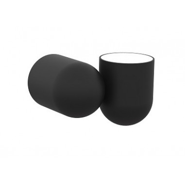 Aplique Foco Orientable Negro de Diseño