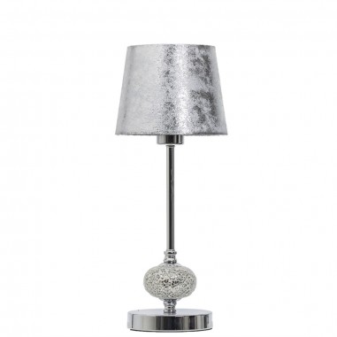 Lámpara Mesita con Pantalla Pan de Plata