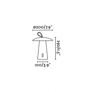 Lámpara de Exterior Portátil
