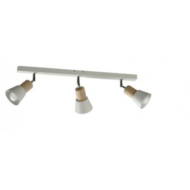 Regleta de 3 Luces Blanco y Negro con... Regleta de 3 Luces Blanco y Negro con...