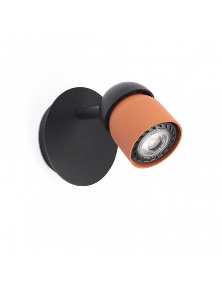 Aplique Orientable Terracota y Negro