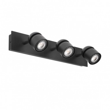 Aplique 3 Luces Orientable Negro