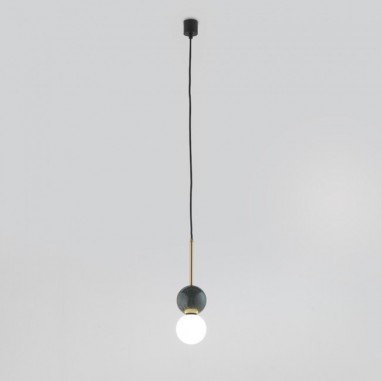 Lámpara Dalt de Aromas con detalle de mármol en negro, blanco o verde