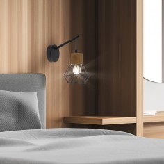 Aplique Dormitorio Negro y...