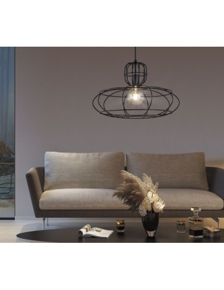 Lámparas Salón Varillas Negra