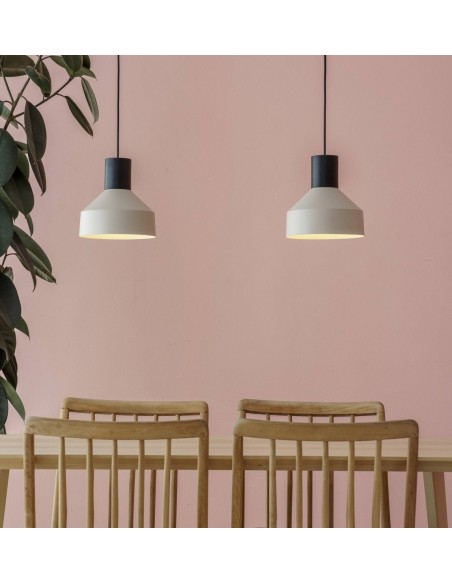 Lámpara Pantalla Metal Beige 20 cm