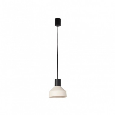 Lámpara Pantalla Metal Beige 20 cm