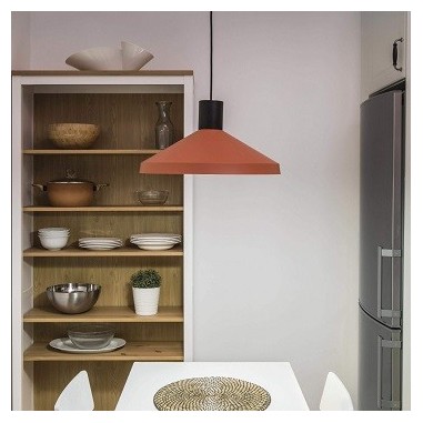 Lámpara Pantalla Metal Terracota 40 cm