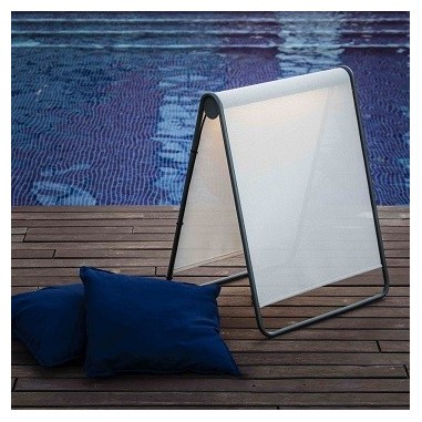 Lámpara de Pie Exterior Textilene Beige