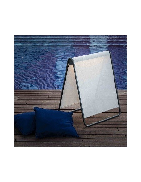 Lámpara de Pie Exterior Textilene Beige