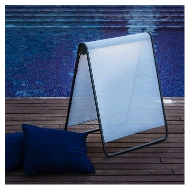 Lámpara de Pie Exterior Textilene Azul