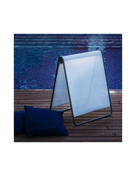 Lámpara de Pie Exterior Textilene Azul