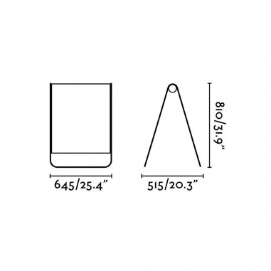 Lámpara de Pie Exterior Textilene Azul