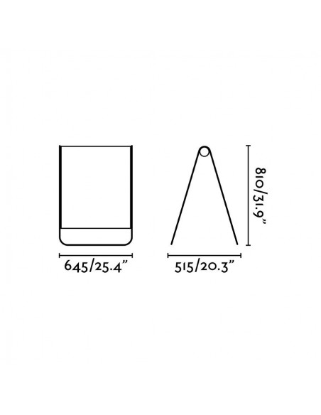 Lámpara de Pie Exterior Textilene Azul