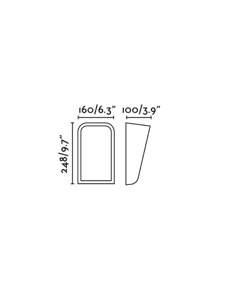 Aplique Exterior IP65 Gris 2 Luces