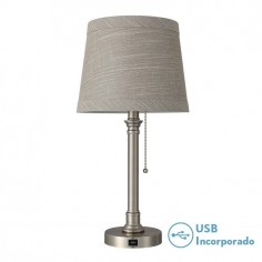 Lámpara de Mesa con Puerto USB