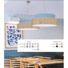 Lámpara Banana y Azul...