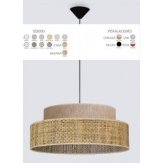 Lámpara Banana y Marrón a...