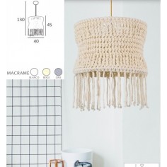 Lámpara Macramé Fabricadas...