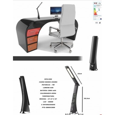 Flexo de Cuero Negro