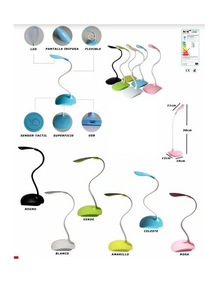 Flexos Infantiles Rosa, Azul, Blanco y Negro