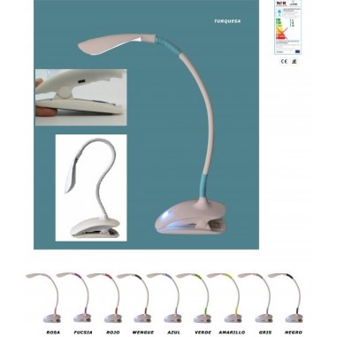 Flexo LED con pinza Lena 3W 4000K de Faro Barcelona