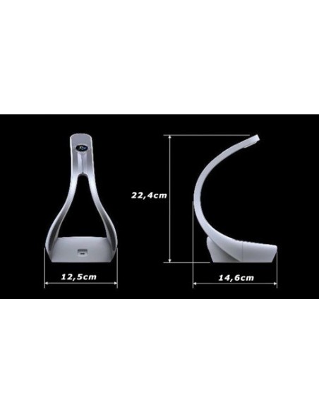 Flexo LED Bluetooth Luz Noche Carga Inalámbrica Táctil