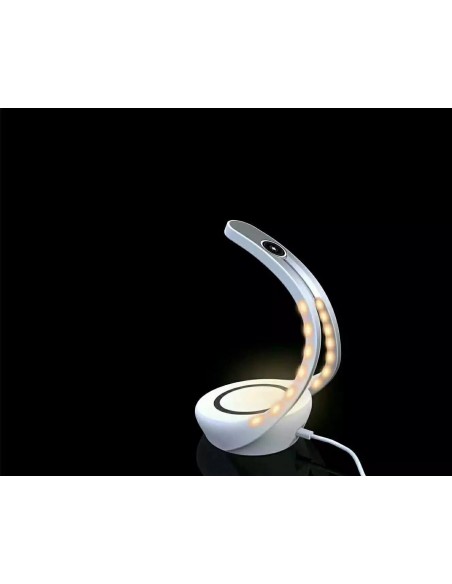 Flexo LED Bluetooth Luz Noche Carga Inalámbrica Táctil