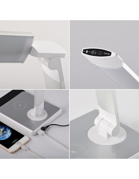 Flexo LED Carga Inalámbrica Sensor de Mano Intensidad Regulable