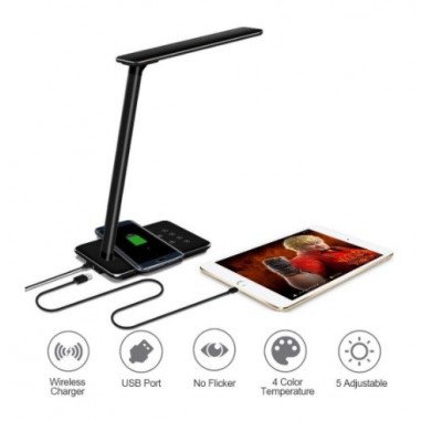 Flexo LED USB Carga Inalámbrica...