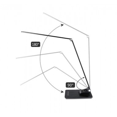 Flexo LED Hora Día Temperatura Alarma USB