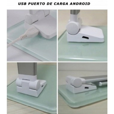 Flexo LED Base de Cristal Regulable...