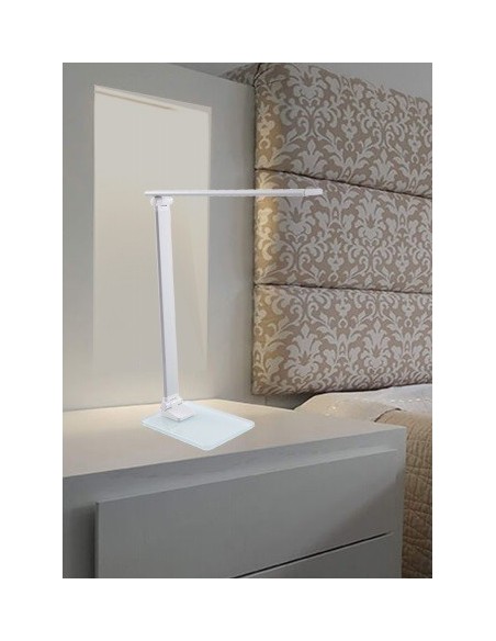 Flexo LED Base de Cristal Regulable Intensidad Memoria