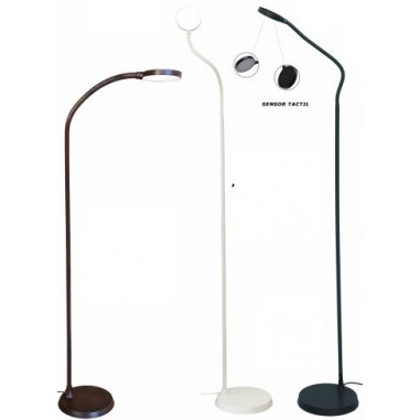 Lámpara de Pie Flexible Blanco, Negro...