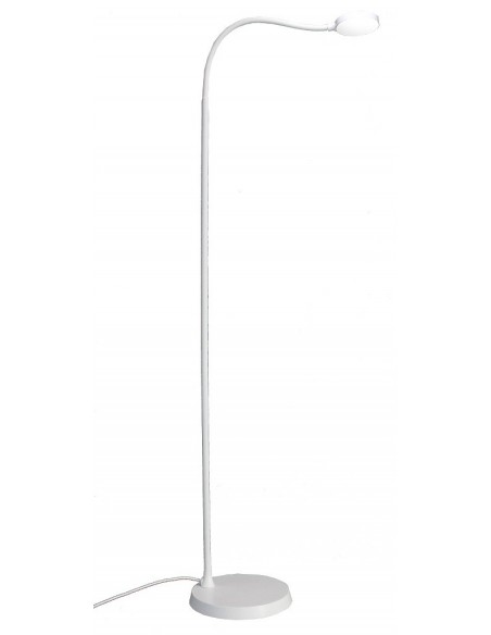 Pie flexo luz regulable blanco
