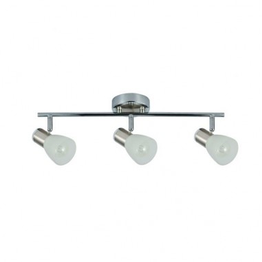 regleta cholo 3 luces cromo niquel