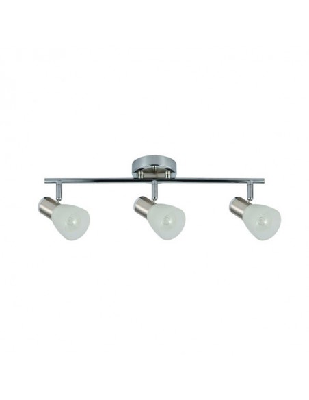 regleta cholo 3 luces cromo niquel