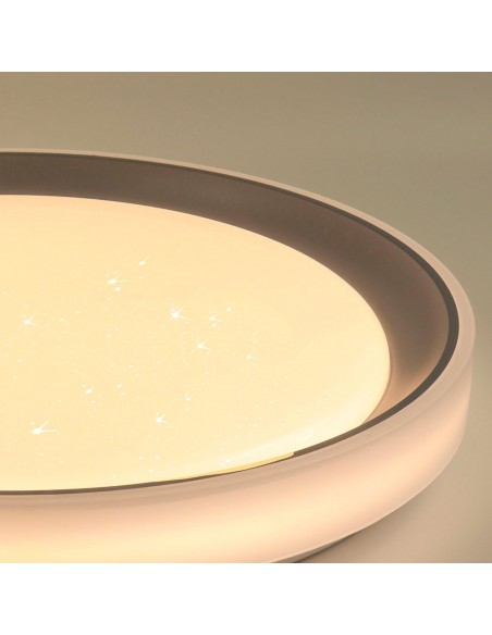 Plafón de Techo Luanda Oro Intensidad Regulable, Mando y Memoria