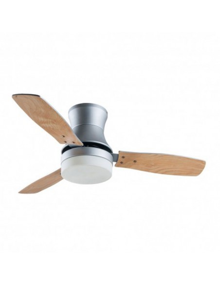 Ventilador Buran plata Fabrilamp aspas reversibles