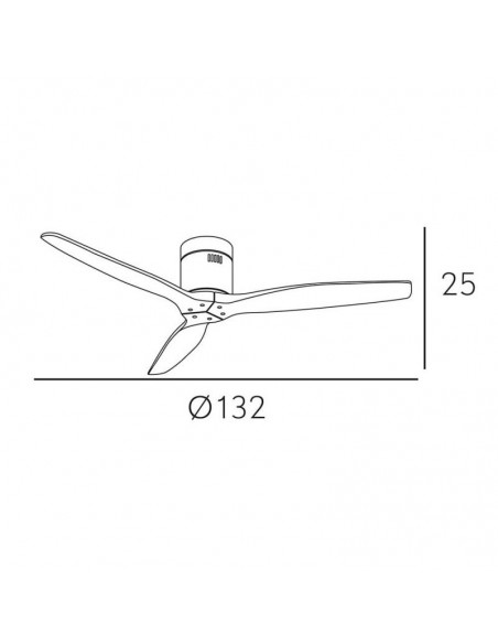 Ventiladores sin luz de 132cm