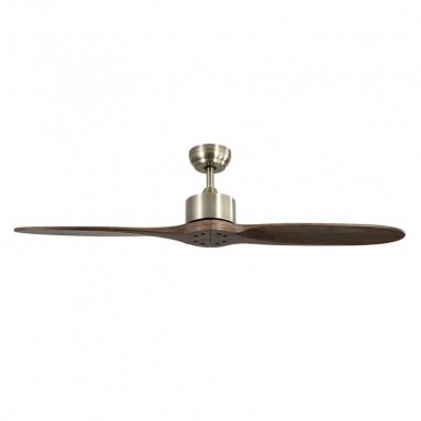 Ventilador Leste acabado cuero con aspas roble Ventilador Leste acabado cuero con aspas roble