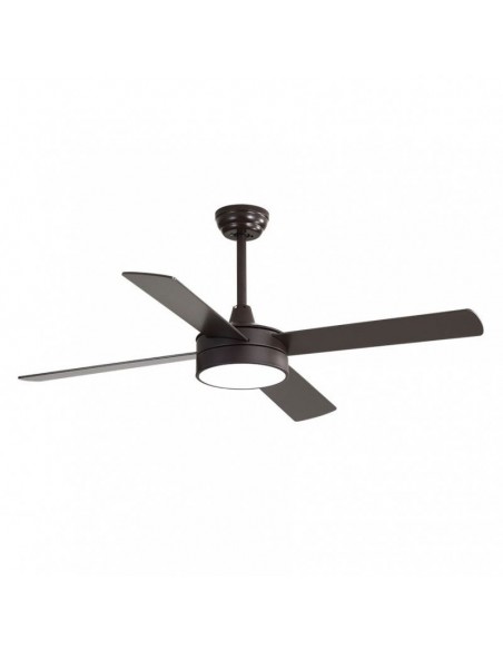 Ventilador de techo Nevery marrón para ambientes rústicos