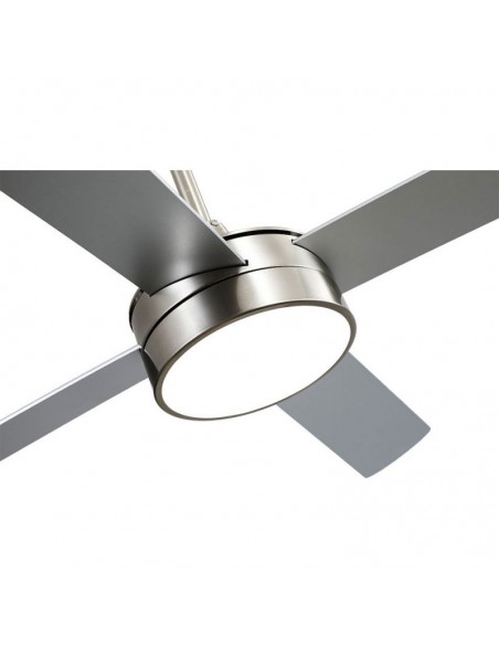 Ventilador Nevery con palas reversibles plata/haya