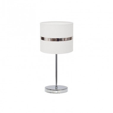 Sobremesa cromo con pantalla blanca