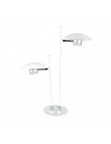 Lámpara de Mesa Ciudad del Cabo Blanco Plata