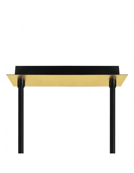 Lámpara Ciudad del Cabo 4 Luces Oro y Negro