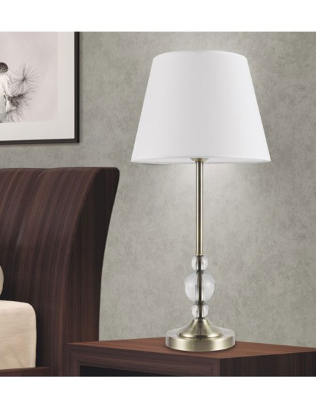 Lámpara alta para mesita de noche