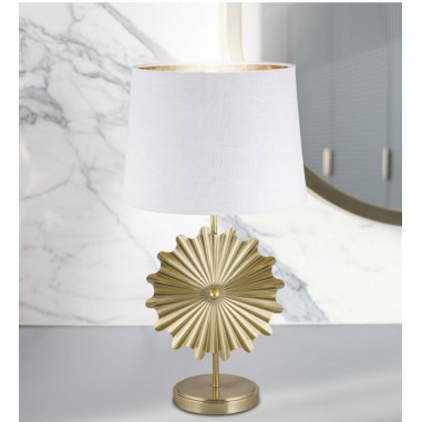 Lámpara de rinconera alta dorada al mejor precio