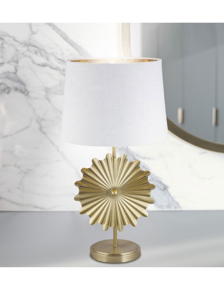 Lámpara de rinconera alta dorada al mejor precio